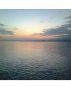 tramonto al lago