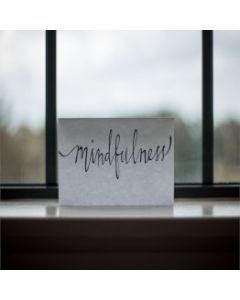 Scritta mindfulness