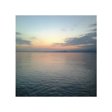 tramonto al lago